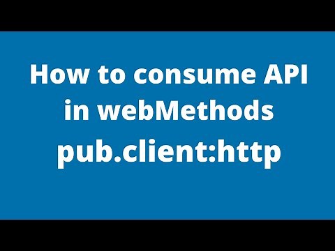 How to consume REST API in webMethods using pub.client:http