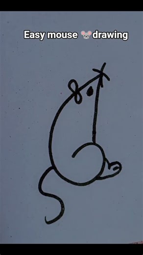 Easy mouse 🐭 drawing step by step #mouse #drawing #shortsviral #shorts #foryou