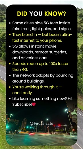 Did you know there are 5G towers built into streetlights