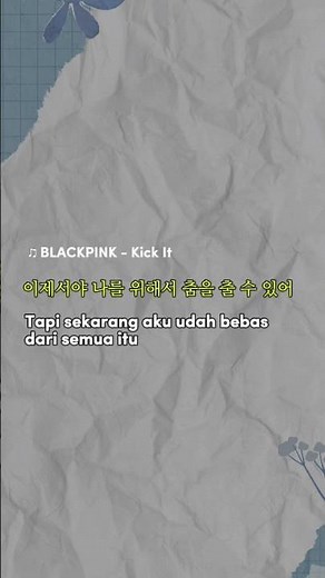 Blackpink - Kick it (lyrics) #lyricvideo #blackpink #blinks #kickit #kpop