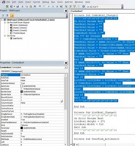 30The entered data is displayed in text fields and in the combo box Excel VBA