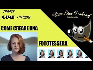 GIMP TUTORIAL - HOW TO CREATE A PASSPORT PHOTO - EASY EASY