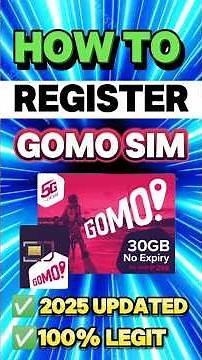 How to register gomo sim card 2025 #gomonster #gomo #gomosimcard