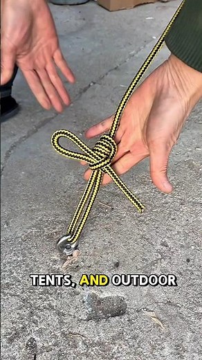 Incredible Tarp Corner Knot - simple but works #technique #rope #knottying