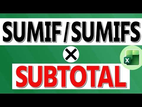 【Excel 動画解説】SUMIFSとSUBTOTALを組み合わせる