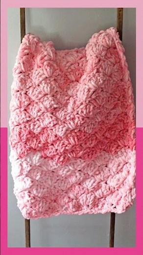 Learn To Make This Easy Shell Baby Blanket #crochet #crocheting #crochetpattern