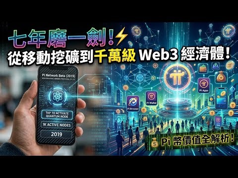 💥別再只點閃電！Pi Network 七年佈局：如何打造數千萬用戶的 Web3 經濟體？💰