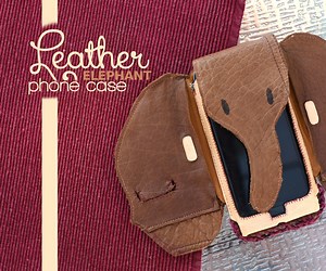 Leather Elephant Phone Case