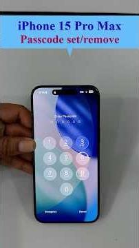 14. How to add/remove “Passcode” on an iPhone 15 Pro Max. #iphone #smartphone #iphone15promax