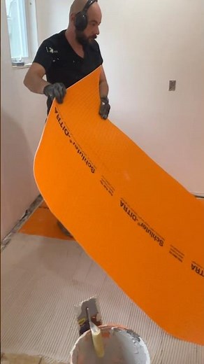 Preparing the Floor for Tile Installation with Ditra Underlayment!