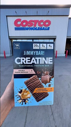 NEW Costco Find: JIMMYBAR Creatine Protein Bars (20g Protein + 5g Creatine!)#costcofind #proteinbar