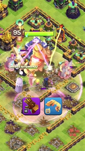 king's coc equipment power training #coc #clashofclans #gaming