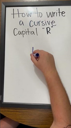 How to Write a Cursive Capital “R”