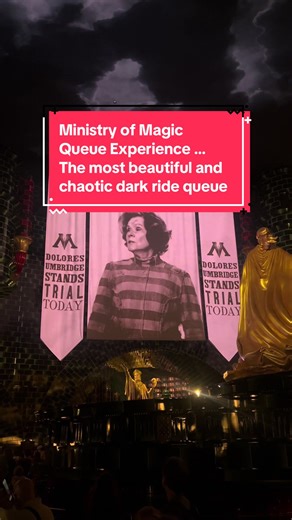 30 seconds of the Ministry of Magic queue experience at Epic Universe. #themepark #ministryofmagic #epicuniverse #darkride #universalorlando