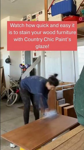 How to Stain Wood Furniture with Glaze #furnitureflip #furniturerestoration #woodfurniture