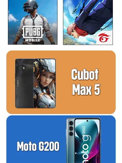 Cubot Max 5 VS Moto G200 ( Free Fire, Pubg mobile #pugbmobile #freefire #cubot #motorola