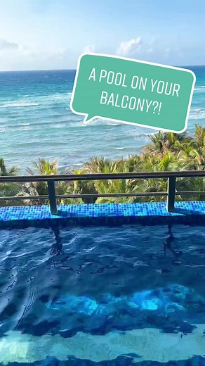 Swim-Out Pool Balcony | Oceanviews in Riviera Maya