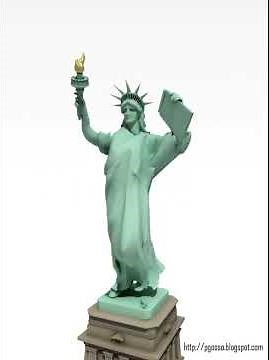 Dancing Statue of Liberty w/music