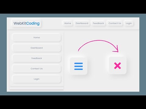 NEUMORPHISM Responsive Navigation Header Bar Using Html And CSS | Neumorphism Navbar UI Design