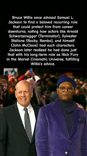 The Genius Advice That Made Samuel L. Jackson a Marvel Legend#shorts