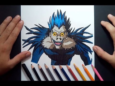 Como dibujar a Ryuk paso a paso - Death Note | How to draw Ryuk - Death Note