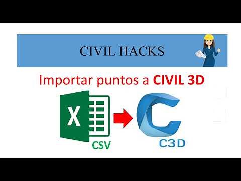 Importar puntos desde EXCEL a CIVIL 3D
