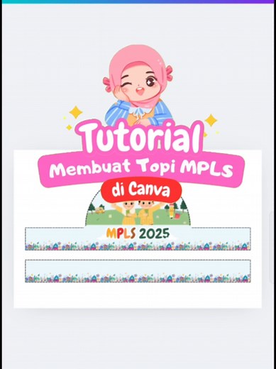 Tutorial Membuat Topi MPLS di Canva Mau bikin topi MPLS lucu kayak gini? Cuma modal Canva, udah bisa jadi atribut gemes buat anak-anak PAUD & TK! 😍✨ ✅ Ukuran pas: 30 × 7 cm ✅ Desain lucu & bisa diedit sendiri ✅ Bisa dijual juga, lho! 📎 Link template-nya? Cek di bio sekarang~ Yuk, siapin atribut MPLS tanpa ribet 🥰 #tutorial #digitalproducts #canvatips #canvadesign #produkdigital #pemula #xyzbca #siswa #fypage #mpls #CapCut