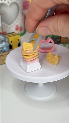 FOOD KEYBOARD 🍪 Vanilla Kitty Cookies Keycap!