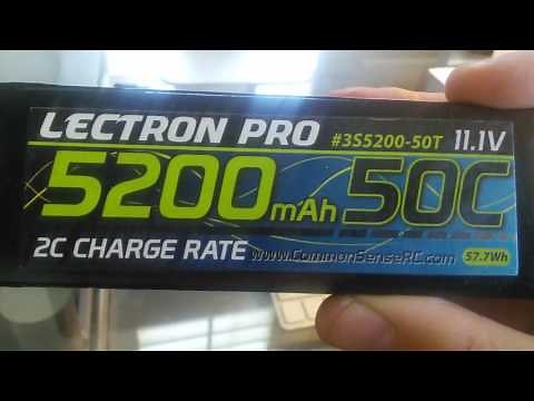 LECTRON PRO (2) 3S 5200 MAH 50C LIPO BATTERIES REVIEW