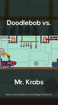 Doodlebob vs. Mr. Krabs - Boss Battle #shorts #spongebob