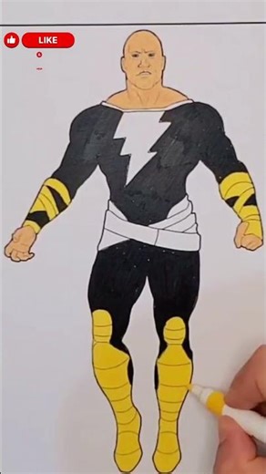 Black adam fan art drawing #blackadam #dccomics #therock #drawing #art