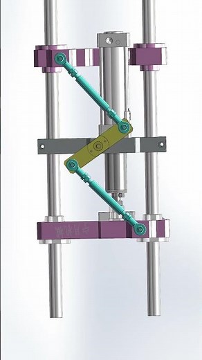 Centering clamping #mechanism #machine#solidworks#3d print#simulation