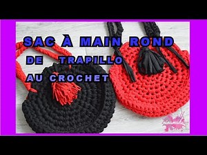 DIY. Sac à Main Rond au Trapillo // Crochet Round Bag