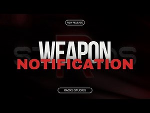 📜 Weapon Notifications | Standalone | FiveM Script | RACKS Studios