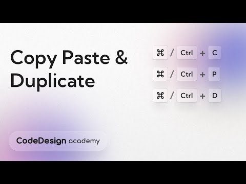 Duplicate & Copy/Paste Elements in the Canvas | CodeDesign Academy