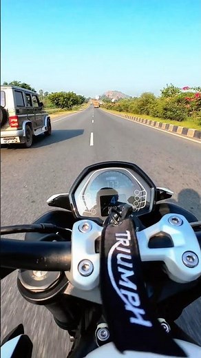 Street Triple 765 ⚡ 3rd to 4th Gear Pull | 190 Speed in Short Blast #shorts #youtubeshorts #ytshorts