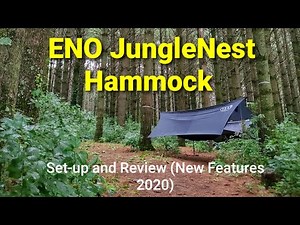 ENO Junglenest Hammock Review and Setup (new features 2020) Simple Setup, Comfort, and Design