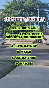 Grammar Quiz #46. #grammarchallenge #grammarlesson #grammarquiz #grammar #englishlearning #learningenglish #englishisfun #englishlesson #reels #reelsviral #viralreels #viralreelsfbpage | Learn English