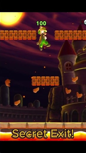 New Super Luigi U - Magma Moat SECRET EXIT Guide (Peach's castle) 🟢
