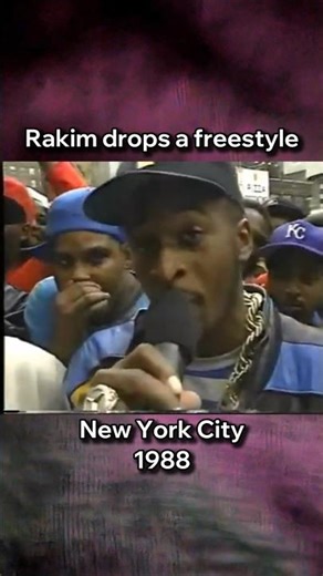 Rakim drops a freestyle on the streets of New York City (1988) #rakim #80srap #freestylerap #rapgod