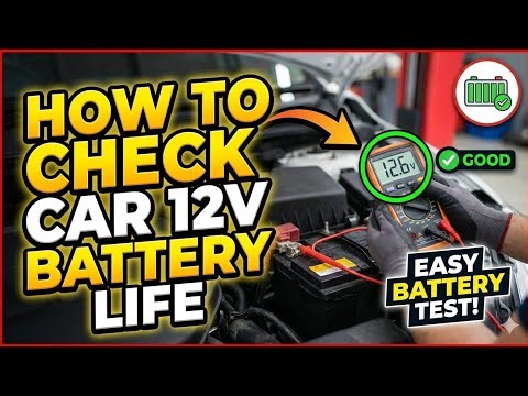 Easy Battery Test . How to check car 12v battery life / health