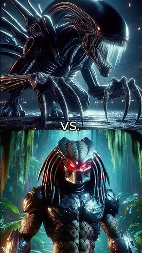 Alien vs Predator - Epic Showdown! Who will Dominate? 👀 #shorts