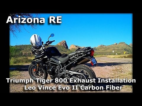 Triumph Tiger 800 Exhaust Installation - Leo Vince Evo II Unboxing and Fitting