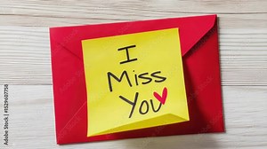 Creative way to express feelings with a colorful letter and a heartfelt message