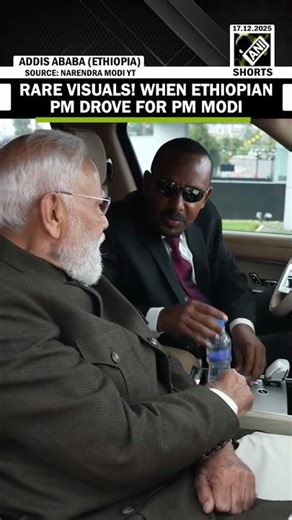 WATCH: Rare visuals, when Ethiopian PM personally drove for PM Modi