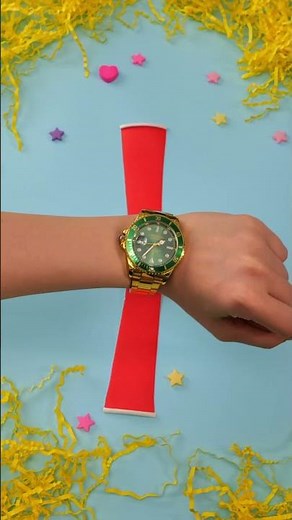 🎨 Easy Paper Watch DIY #kids #crafts