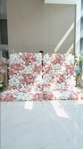 How to setup flower backdrop in 3mins? Easy to install & repack! Perfect for wedding & event planner