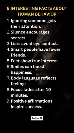 9 Interesting Psychology Facts About Human Behavior | Mind-Blowing Human Nature Facts