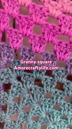 Granny Square Crochet Blanket Pattern Lion Brand Yarn #crochet #crochetpattern