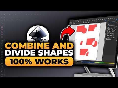 How To Combine and Divide Shapes in Inkscape (FAST & EASY) | 100% WORKS | NO Yapping, To The Point!